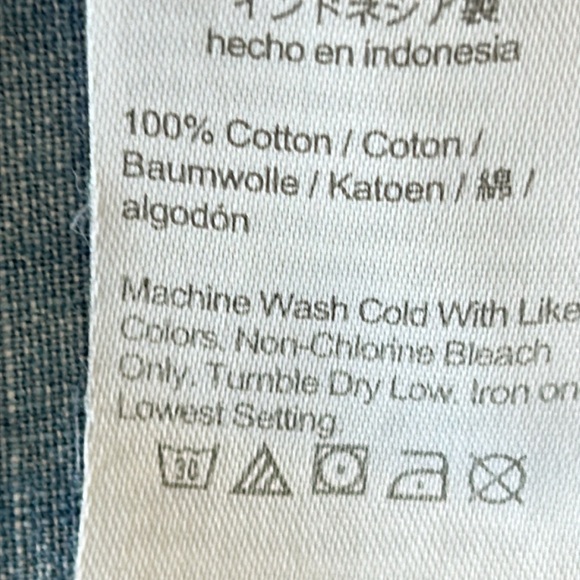 J Crew Chambray Ruffle Sleeve Tiered Mini Dress w Pockets, Cotton - Picture 8 of 14